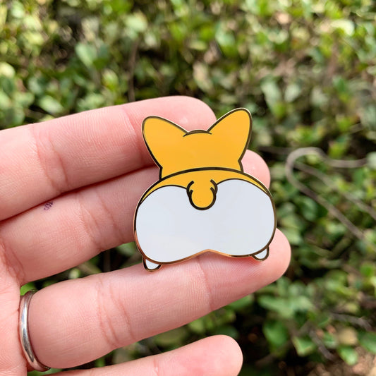 Corgi Butt Hard Enamel Pin