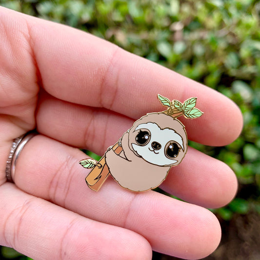 Cute Sloth Enamel Pin