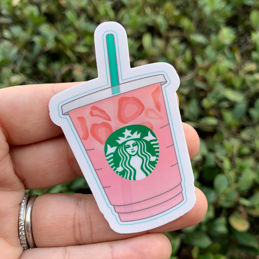 Pink Drink Vinyl Sticker