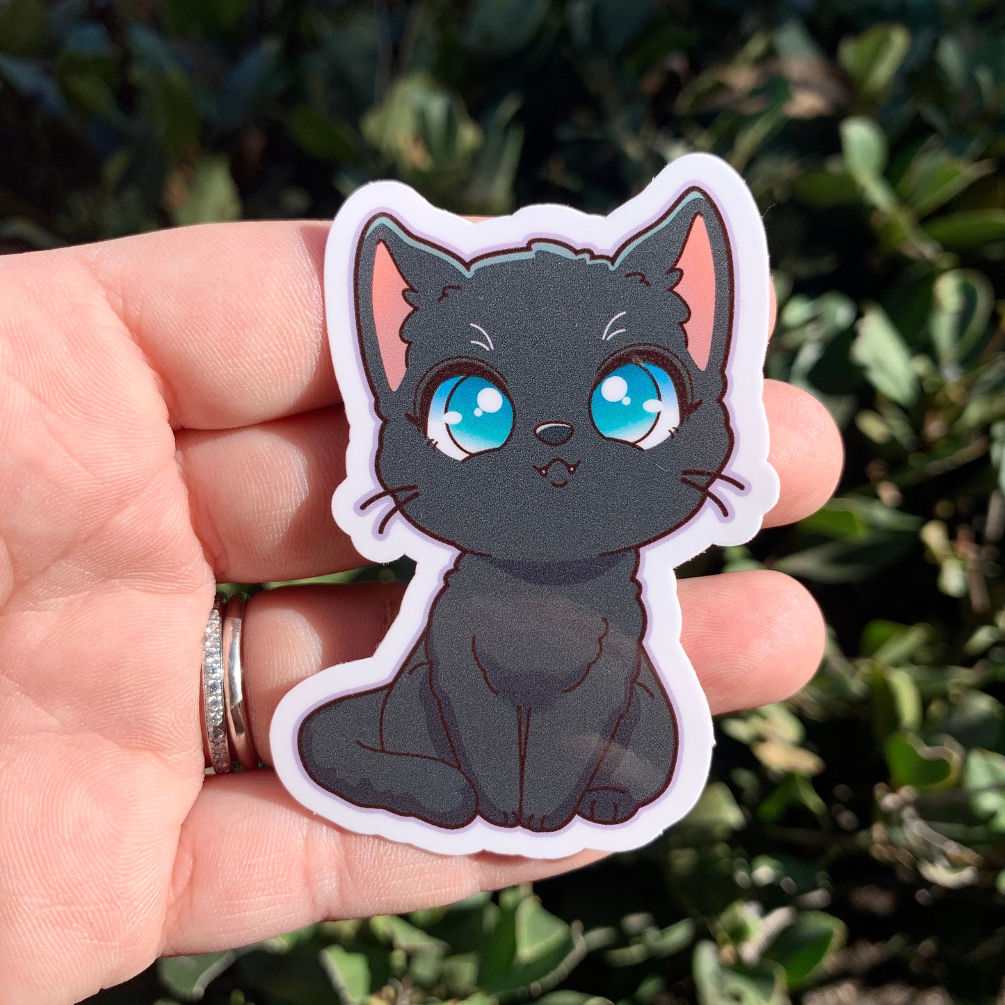 Black Cat Vinyl Sticker