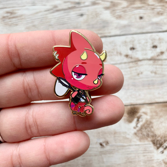 Flick Enamel Pin