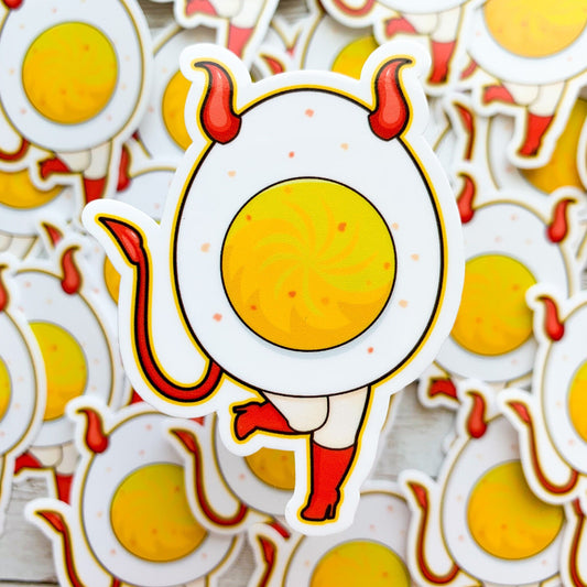 Deviled Egg Vinyl Sticker